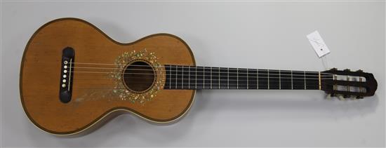 A Mirecourt Guitar circa 1880,